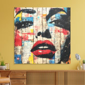 Urban Pop Art Canvas Afdruk (Insitu (Woonkamer))