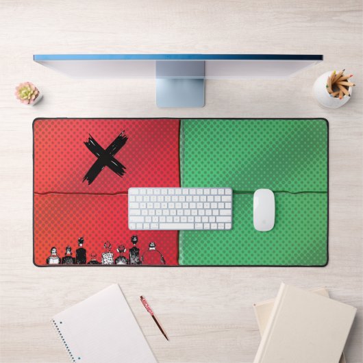 Urban Pop Art Cross Desk Mat (Bureau 1)