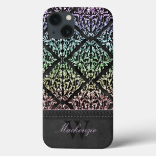 Urban Rainbow Damask persoonlijke iPad-aircase iPhone 13 Hoesje