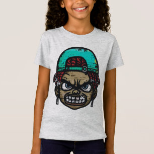 Urban Rebel: Graffiti Style Gezicht T-shirt