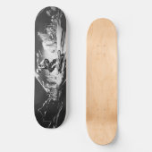 Urban Rebel Schwarz-Weiß Skateboarder Skateboard (Voorkant)