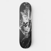 Urban Rebel Schwarz-Weiß Skateboarder Skateboard (Voorkant)