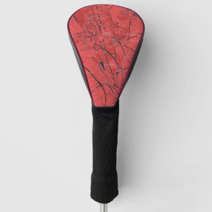 URBAN RED NAVY OXFORD UNIVERSITY UK OUTLINE MAP GOLFHEADCOVER