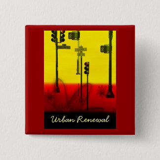 URBAN RENEWAL VIERKANTE BUTTON 5,1 CM