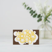 Urban Retro Design business card Visitekaartje (Staand voorkant)