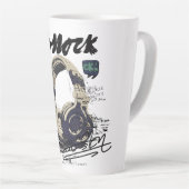 Urban Retro Headphone Vibe Illustration Latte Mok (Rechterhoek)