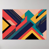 Urban Rhythm: Bold Arrow Geometrie Poster (Voorkant)