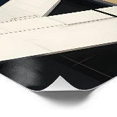 Urban Rhythms: Mondrian-Inspired Cityscape Perfect Poster (Hoek)