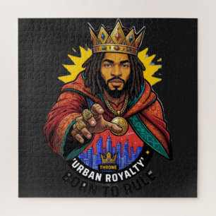 Urban Royalty Born To Rule Koning Grafische Heren Legpuzzel