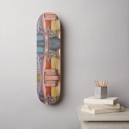 Urban Rustic Cityscape Secret Keeper 2 Skateboard (Muurkunst)