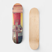 Urban Rustic Cityscape Secret Keeper Skateboard (Voorkant)