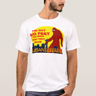 Urban Sasquatch Ik heb grote voeten T-shirt