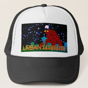 Urban Sasquatch Seattle Sterrennacht Trucker Pet