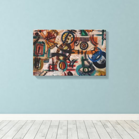 Urban Signs Canvas Afdruk (Insitu (Houten vloer))