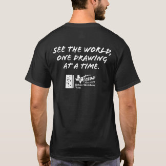 Urban Sketchers Texas mannen T-shirt