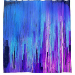 Urban Skyline Gradient Douchegordijn