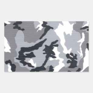 Urban/Snow Camo Rechthoekige Sticker