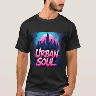 Urban Soul Graffiti Art | Neon Streetwear Digital T-shirt
