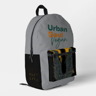 Urban Soul Vegan Gezondheid en Welzijn Bedrukte Rugzak
