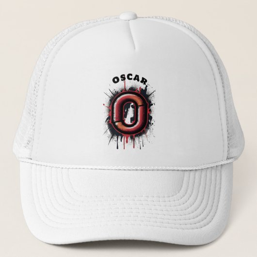  Urban Spray Paint Monogram "O" Trucker Pet (Voorkant)