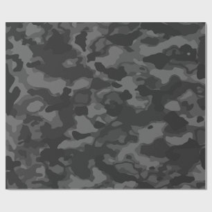 Urban Stealth – Black Camo militair inpakpapier