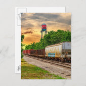 Urban Steam Punk Sunset Briefkaart (Voorkant / Achterkant)