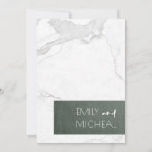 URBAN STONE GRAY MARBLE ENGAGEMENT INVITATION (Dos)