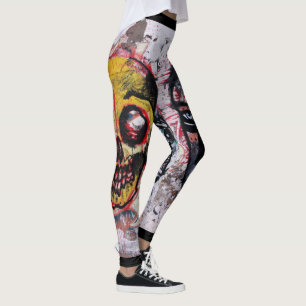Urban Street Art Design Leven en dood Leggings