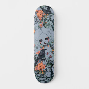 Urban Street Art Geïnspireerd Gothic Girly Girl Skateboard