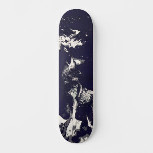 Urban Street Art Geïnspireerd Grijze Wolf Howling Skateboard
