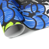 Urban Street Art Graffiti Pattern Wrapping Paper Cadeaupapier (Rol Hoek)