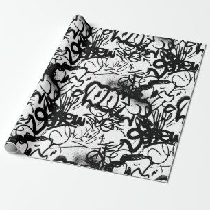 Urban Street Art Graffiti Pattern Wrapping Paper Cadeaupapier