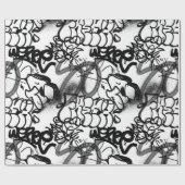 Urban Street Art Graffiti Pattern Wrapping Paper Cadeaupapier (Vlak)