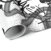 Urban Street Art Graffiti Pattern Wrapping Paper Cadeaupapier (Rol Hoek)