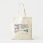 Urban Street Scene Canvas tas (Voorkant)