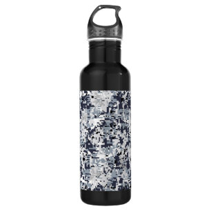 Urban Style Gray Digital Camouflage Waterfles