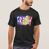 Urban Style Rap R&B Retro Fresh Graffiti T-shirt (Voorkant)