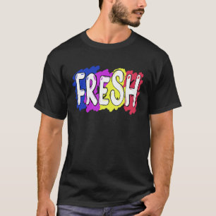 Urban Style Rap R&B  Retro Fresh Graffiti T-shirt