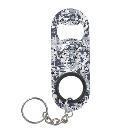 Urban Style Silver Digital Camouflage Sleutelhanger Flessenopener (Voorkant)