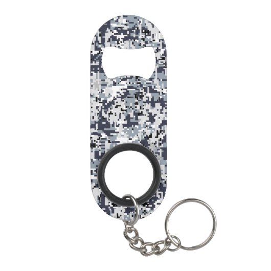 Urban Style Silver Digital Camouflage Sleutelhanger Flessenopener (Achterkant)