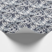 Urban Style Silver Gray Digital Camouflage Cadeaupapier (Hoek)