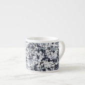 Urban Style Silver Gray Digital Camouflage Espresso Kop (Voorkant rechts)