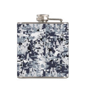 Urban Style Silver Gray Digital Camouflage Heupfles (Achterkant)