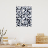 Urban Style Silver Gray Digital Camouflage Poster (Keuken)