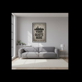 Urban Style Skyline Graffiti met aangepaste offert Poster