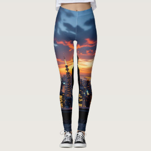 Urban Sunset Reflections Leggings Kousen