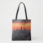 Urban Sunset Skyline All - Over - Print Canvas tas (Voorkant)