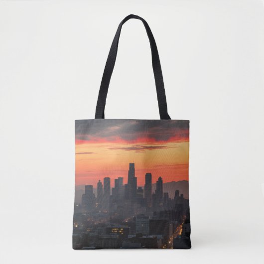 Urban Sunset Skyline All - Over - Print Canvas tas (Voorkant)