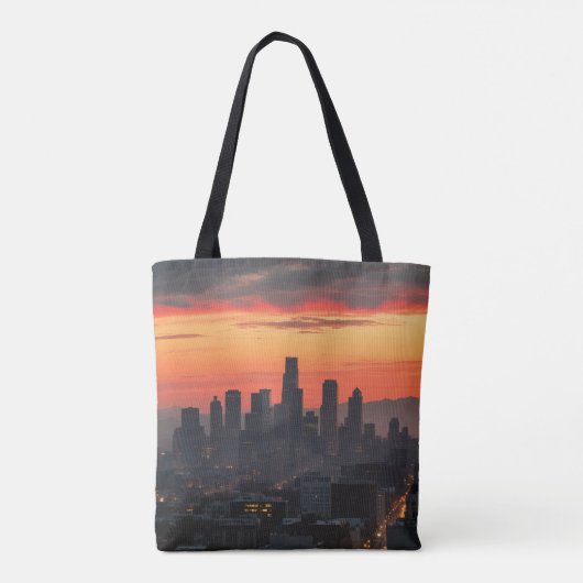Urban Sunset Skyline All - Over - Print Canvas tas (Achterkant)