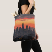 Urban Sunset Skyline All - Over - Print Canvas tas (Dichtbij)